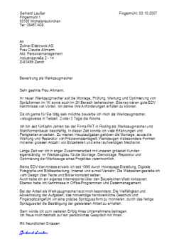 bewerbung